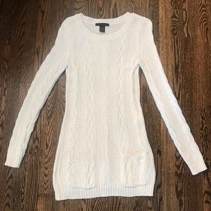 XS White Sweater Dress
